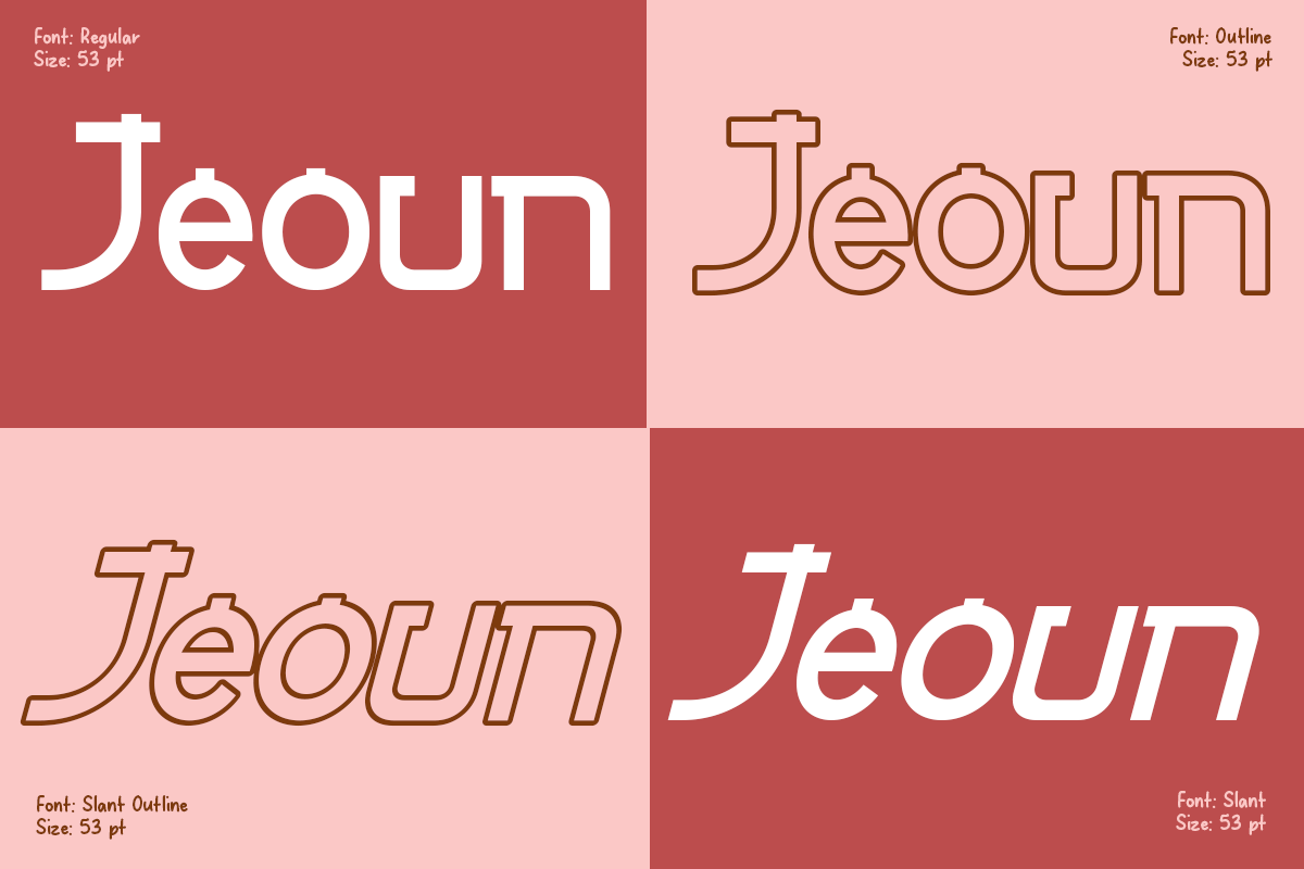 Gyeora - 4 Korean Display Typeface, a Handwritten Font by Pandeka Studio (Photo 5 of 9)