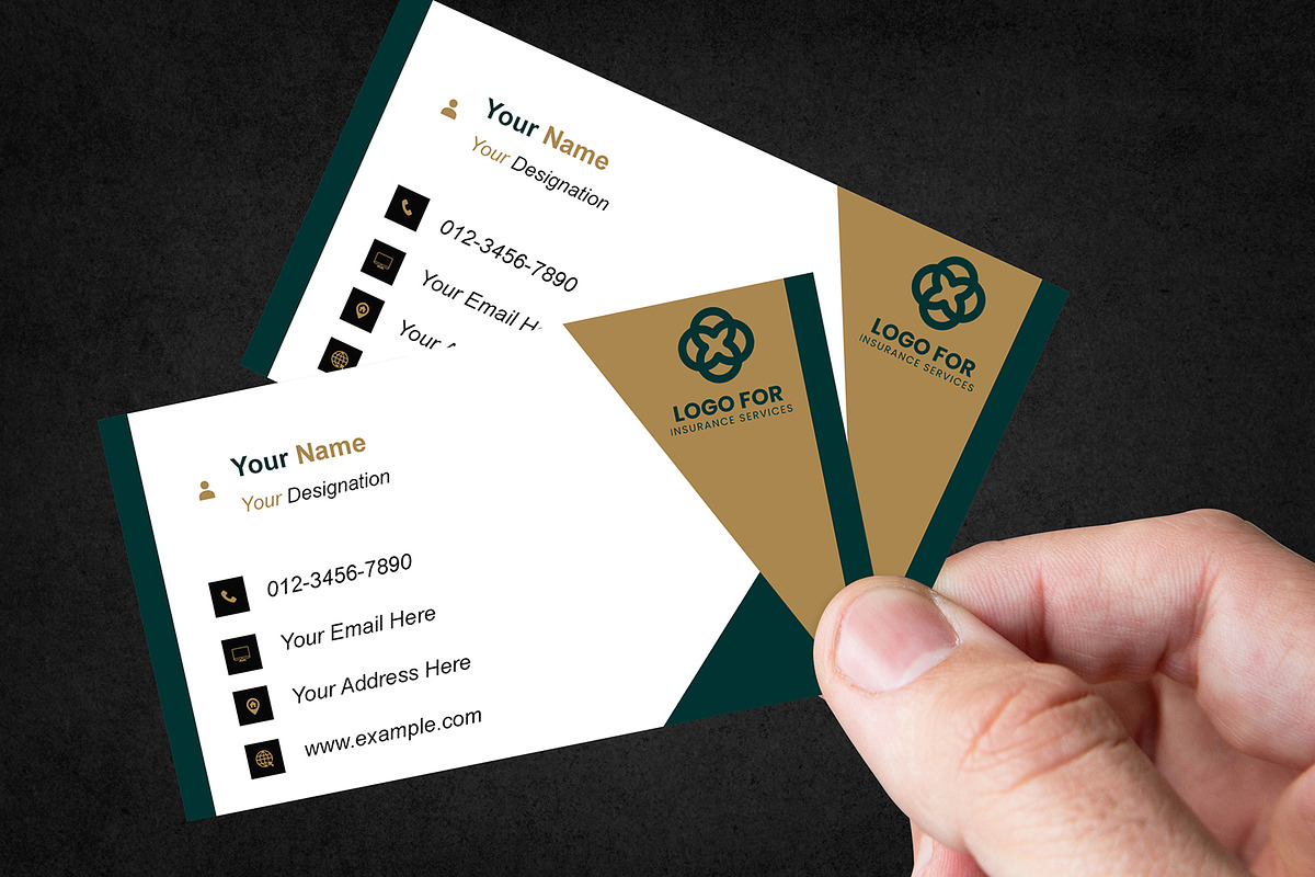Modern Professional Business Card PSD preview 3