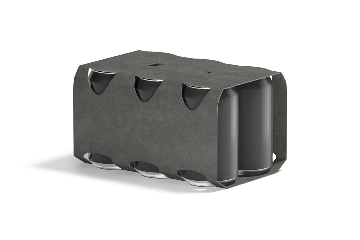 Black Six 330ml Can Pack 3D Model, an Object 3D Model by rebrandy (Photo 4 of 9)