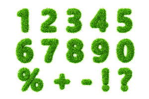 3d green grass font, fur fluffy, a Plants & Tree 3D Model by Marozhkastudio