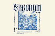 Besquen Modern Gothic Typeface, a Blackletter Font by Heinzel Std (Thumbnail 11 of 13)