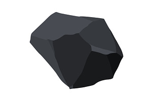 Coal black mineral resources. Pieces, an Illustration by the8monkey