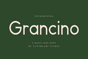 Grancino - Modern Sans Serif, a Sans Serif Font by Youthlabs Studio