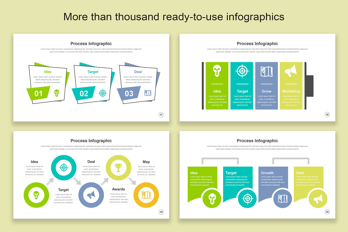 Process Infographic Google Slide, a Presentation Template by Mighty-Slide (Photo 6 of 8)