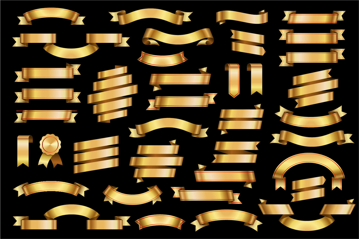 Vector Ribbon Banners Big Set, an Object Graphic by Digiselector Design Goods (Photo 5 of 6)