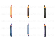 Color Pencil Clipart, Colored Pencil, an Education Illustration by BrushstrokeArtGB (Thumbnail 2 of 9)