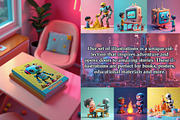 Robots and children illustrations, a Person Illustration by AG Mockups (Thumbnail 4 of 6)
