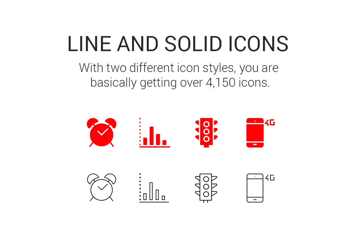 2,080 Icons for iOS, Android & Apps preview 4