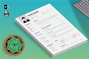 1 Pages Clean CV Template | MS Word, a Resume Template by Blue Digital Studio (Thumbnail 1 of 2)