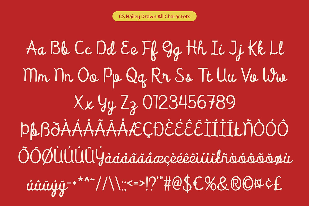 CS Hailey Drawn, a Script Font by Craft Supply Co. (Photo 8 of 8)