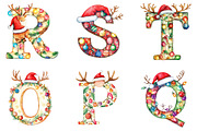 Christmas Alphabet Png Clipart, a Seasonal Illustration by Designking (Thumbnail 4 of 4)