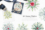 Winter Watercolor Graphic Set-Jolly, a Decorative Illustration by Graphic Box (Thumbnail 2 of 8)
