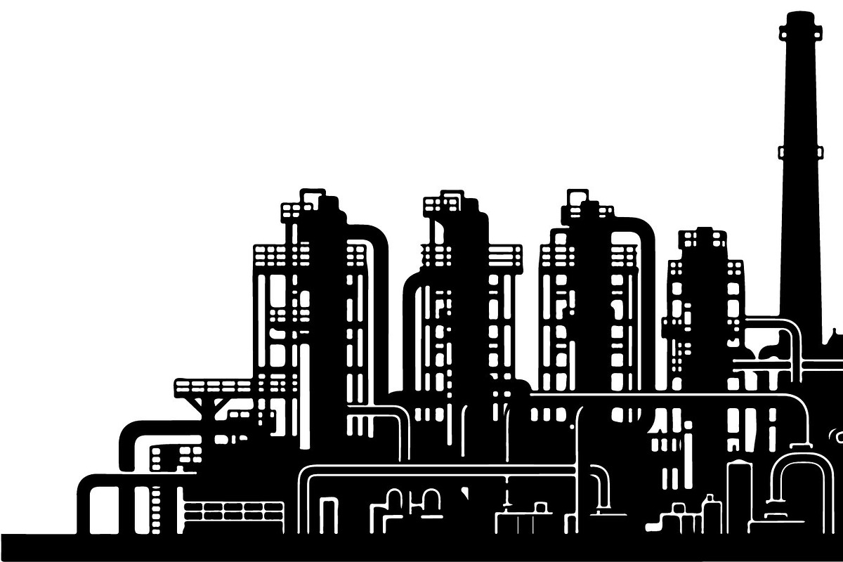 Industrial Factory Silhouette Bundle, an Illustration by Designs_River (Photo 42 of 45)