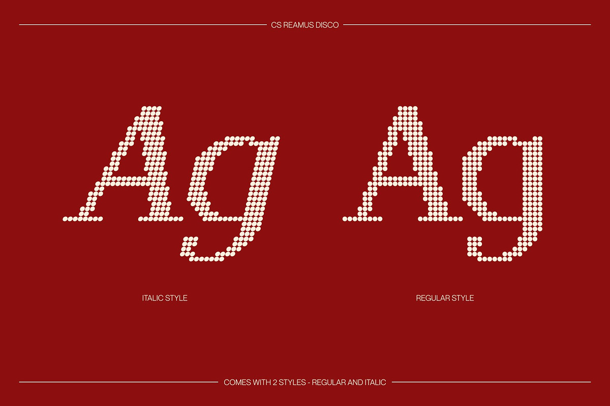 CS Reamus Disco, a Serif Font by Craft Supply Co. (Photo 3 of 8)