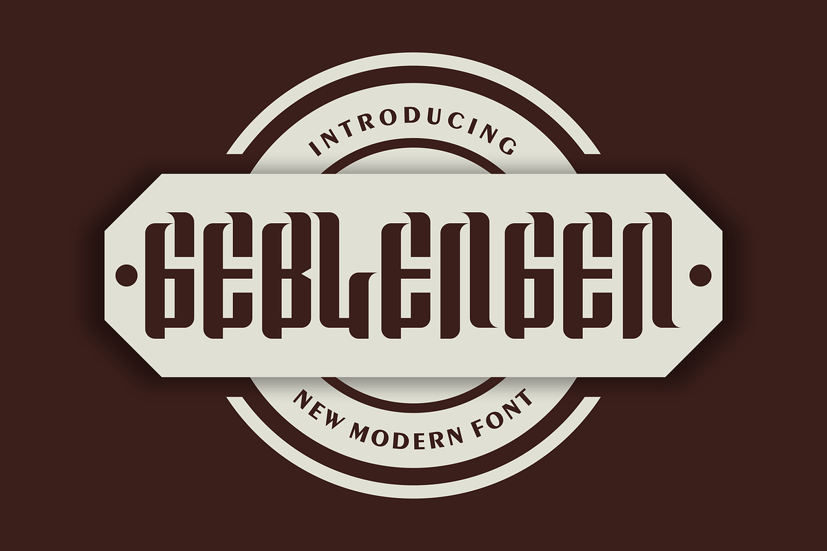 Geblengen font, a Serif Font by VectorCraft (Photo 1 of 4)