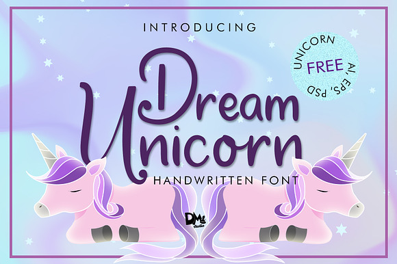 Dream Unicorn - Handwritten Font preview 8