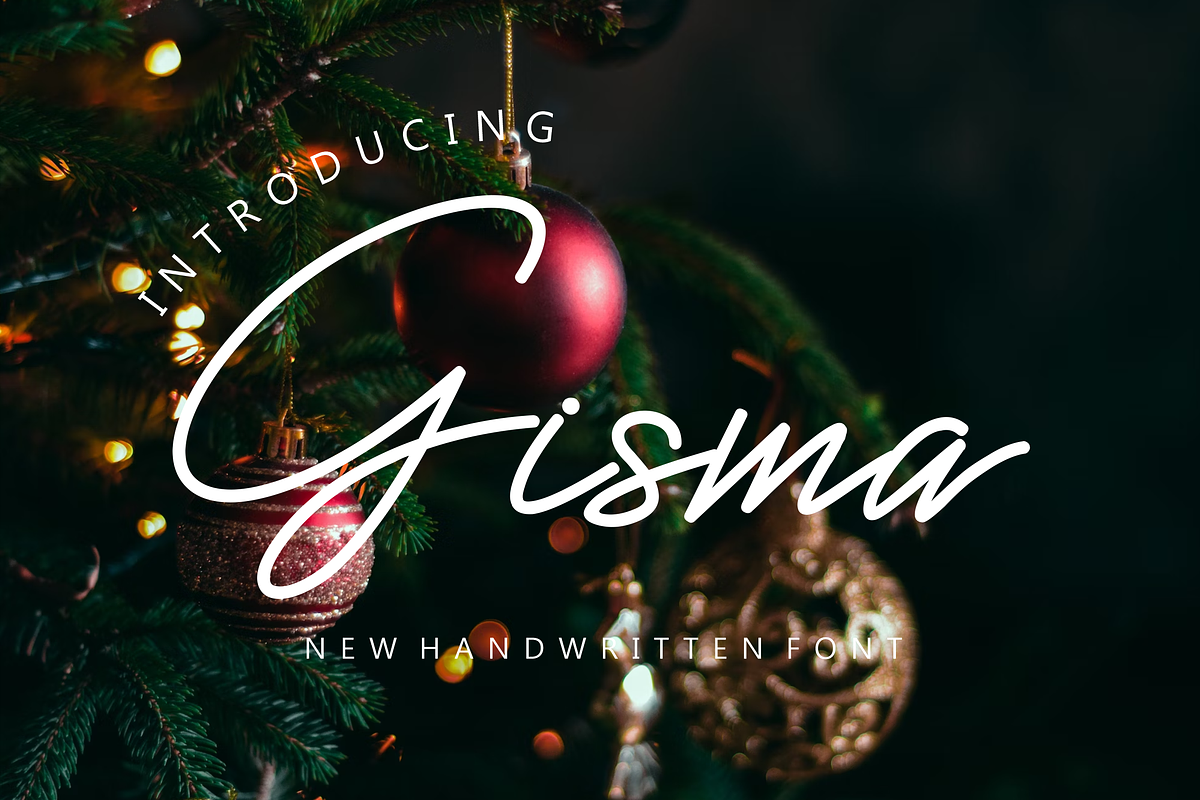Gisma Handwritten font, a Handwritten Font by VectorCraft (Photo 1 of 5)