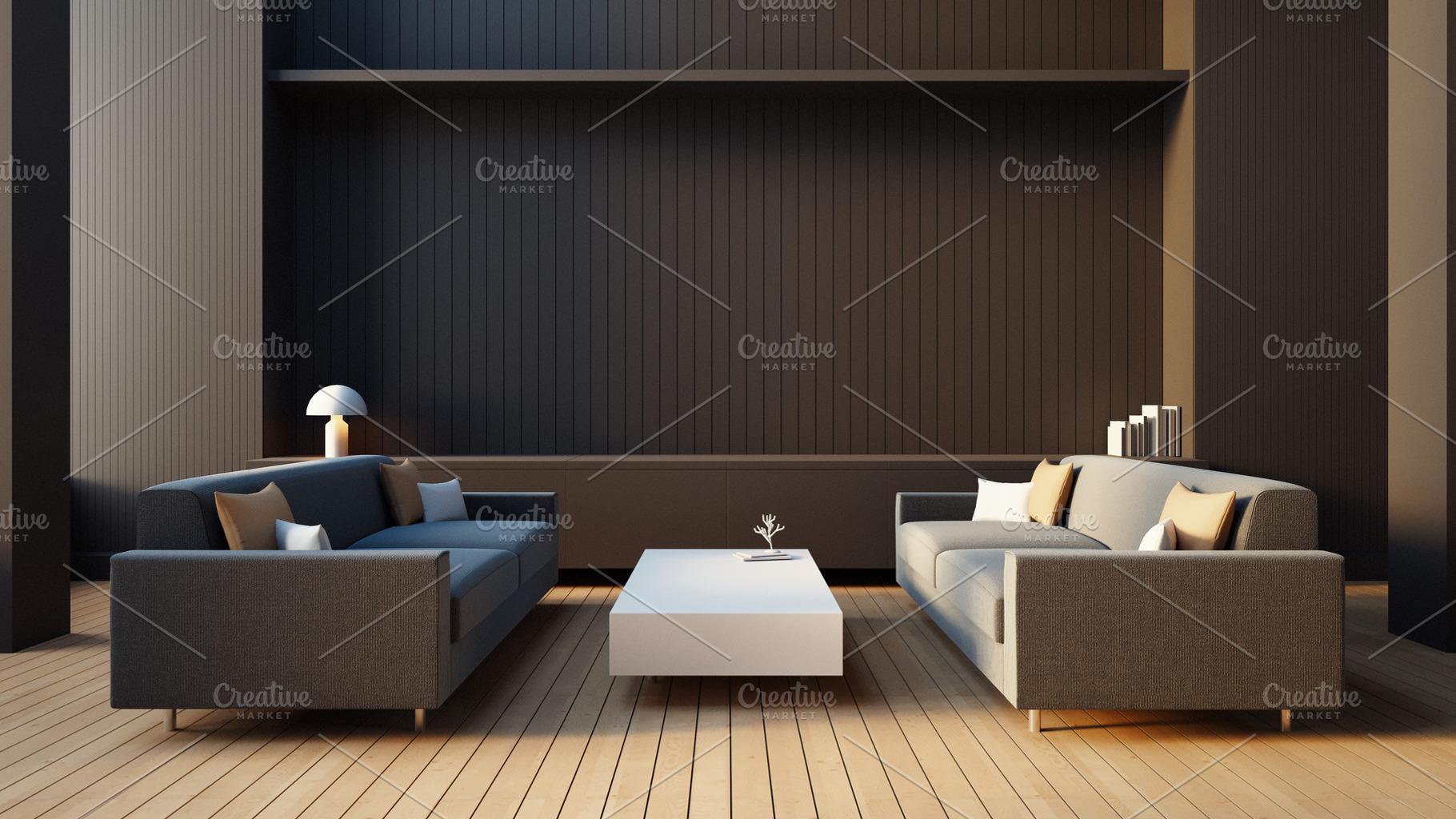 Modern living room Black  Brown, an Architecture Photo by TONTECTONIX