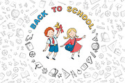 VECTOR SCHOOL SET, an Education Illustration by Kattarina Po (Thumbnail 1 of 6)