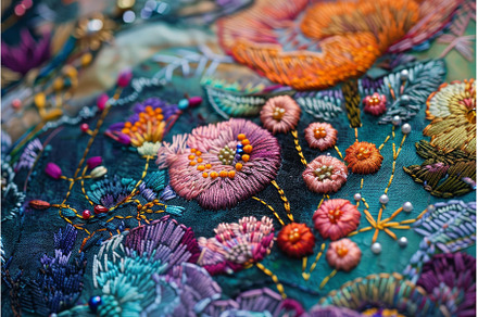 Colorful embroidery featuring, an Arts & Entertainment Photo by Ylivdesign
