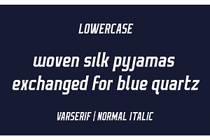 Varserif Font Family