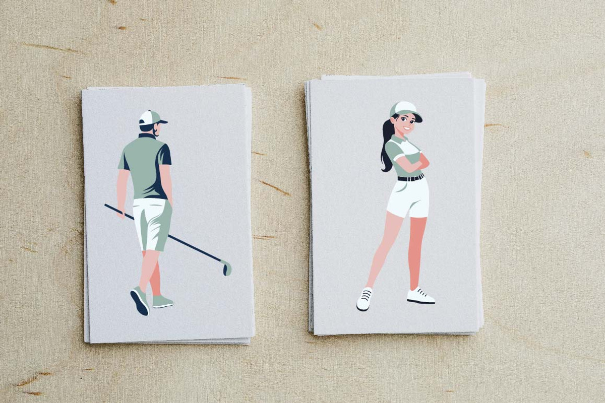 8 Golfer Golf Sport Player Character, a Sport Illustration by jongcreative (Photo 4 of 6)