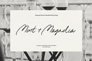 Mint + Magnolia Typeface, a Handwritten Font by Nicky Laatz (Thumbnail 1 of 23)