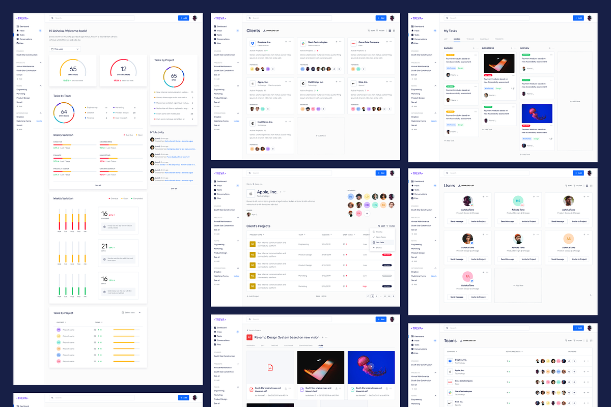 TREVA UI Kit & Design System, an UI Kit Template by Tarful Creative (Photo 5 of 8)