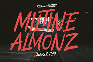 Miltine Almonz Brush Font