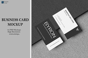 Business Card Mockup, an Advertising Mockup by Ataku Design