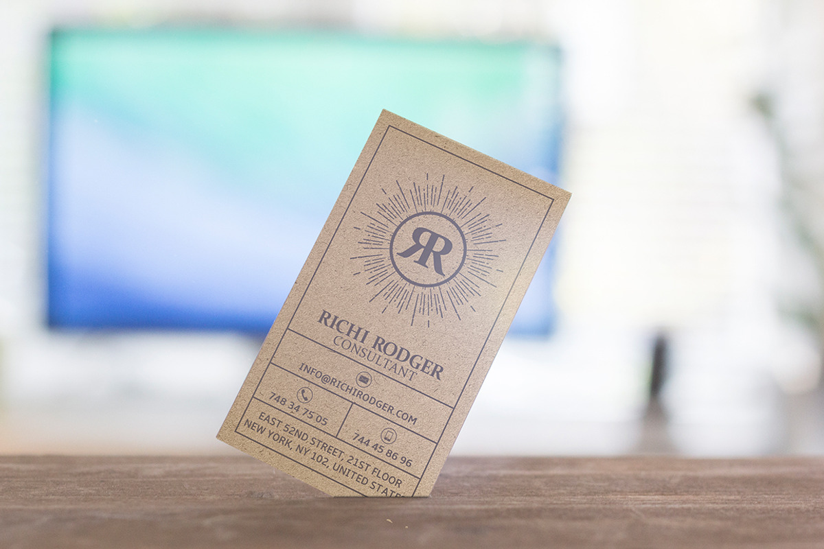 Kraft Paper Business Card, a Business Card Template by Marvel (Photo 2 of 5)