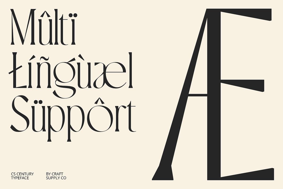 CS Century – Modern Font, a Serif Font by Craft Supply Co. (Photo 5 of 8)