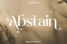 Abstain Ligature Luxury Serif
