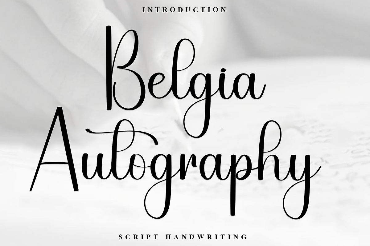 Belgia Autography, a Font by InermediaSTUDIO (Photo 1 of 8)