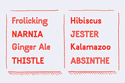 Jellybee Inline & Sans | Hand Drawn, a Handwritten Font by Ayca Atalay (Thumbnail 3 of 5)