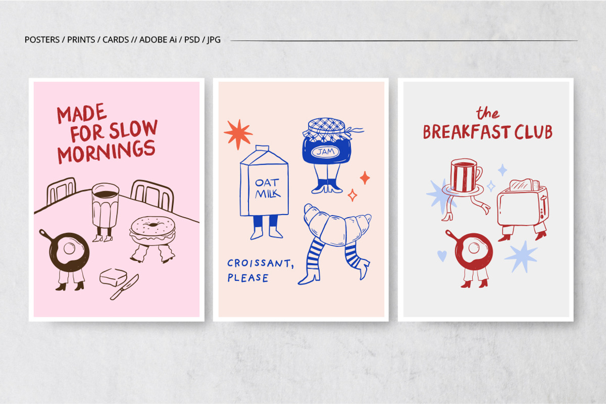 The Breakfast Club Illustration Set, a Decorative Illustration by Marish (Photo 10 of 10)