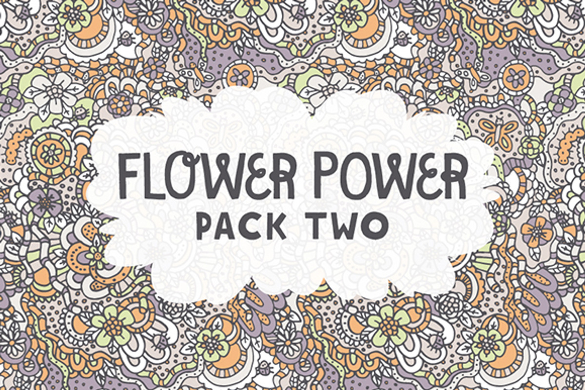 Flower Power Pack 2, a Pattern Graphic by Ariel Tyndell Design (Photo 1 of 2)