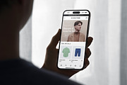 Phone 15 Pro Mockup in Hand, an iPhone Mockup by Asylab (Thumbnail 2 of 4)