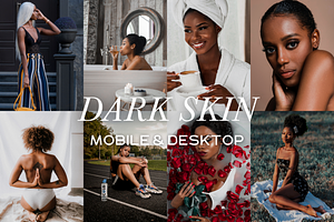 10 Dark Skin Lightroom Presets