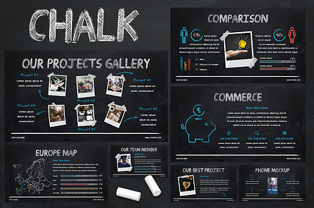 Chalk - Powerpoint Template, a Presentation Template by Helga_Design