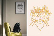 One Line Cats & Dogs: Elegant Pets, an Illustration by amber&ink (Thumbnail 6 of 7)