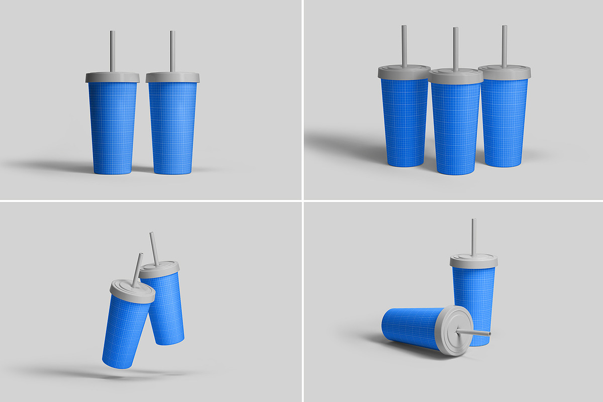 Drink Cup Mockup - 8 Views, a Cups & Container Mockup by Illusiongraphic (Photo 14 of 23)