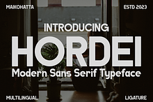Hordei - Modern Sans Serif Typeface