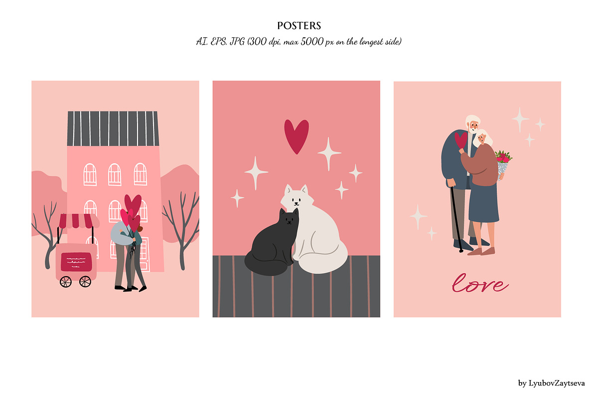 Couple in love clipart | ai png svg, a Person Illustration by LyubovZaytseva (Photo 10 of 19)