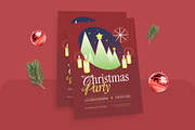 Elegant Christmas Party Flyer, a Flyer Template by Pink Bunny Studio (Thumbnail 1 of 3)