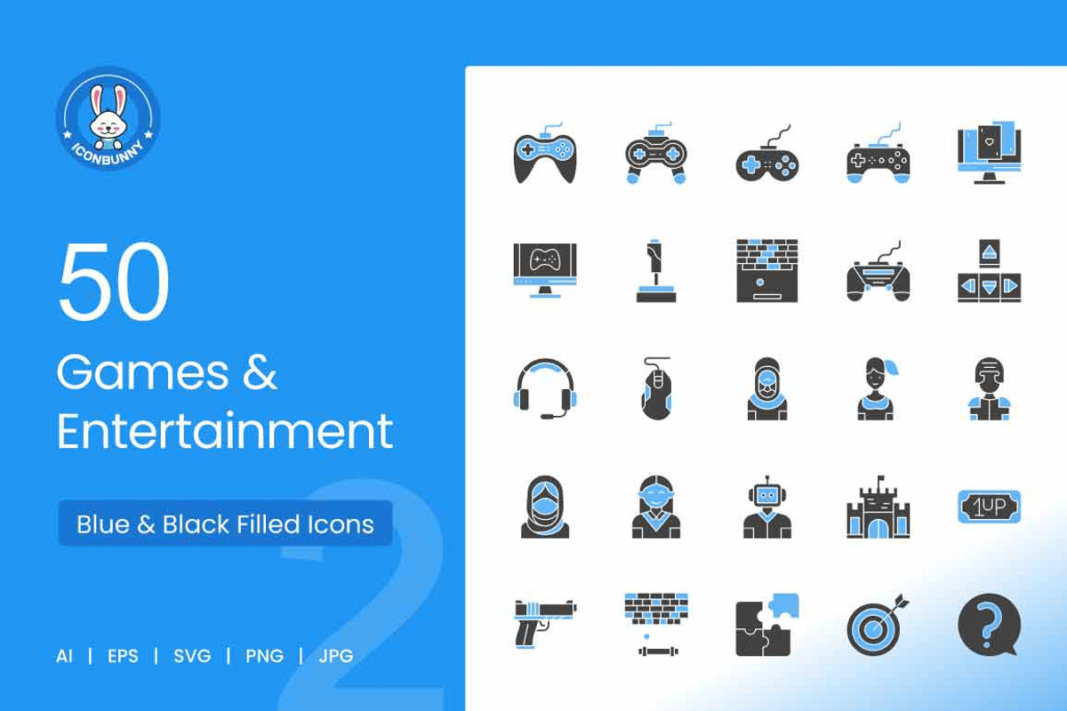 Games & Entertainment Blue & Black, an Icon by IconBunny (Photo 1 of 2)