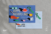 Creative Fathers Day Greeting Card, a Card Template by Neermana (Thumbnail 1 of 4)