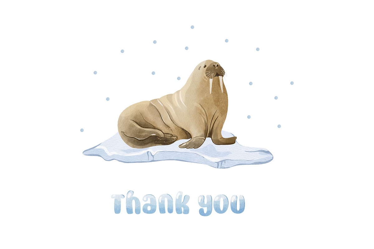 Polar Animals Clipart, an Animal Illustration by ArtGiftsStudio (Photo 6 of 6)