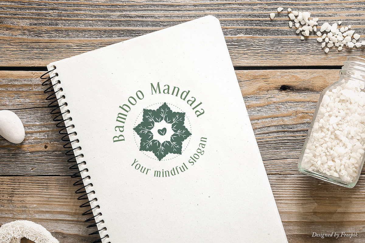 Yoga Bamboo Mandala Logo - Canva/AI preview 3