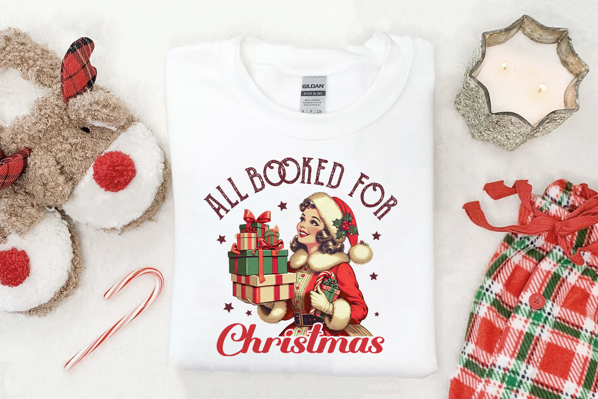Retro Girl Christmas Sublimation, a Seasonal Illustration by LemonDesign (Photo 14 of 14)